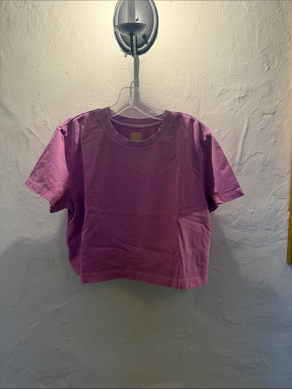 Cropped Beis X GAP Pink Tee